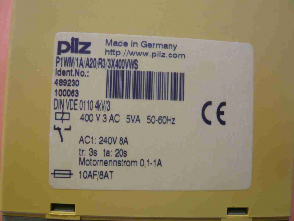 Pilz Active Power Meter P1 WM/1A/A20/R3/3X400VWS