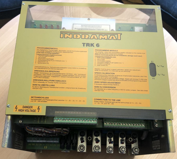 INDRAMAT 6-pulse thyristor control amplifier type TRK6 - 4U - 380/60 - G0 - 550